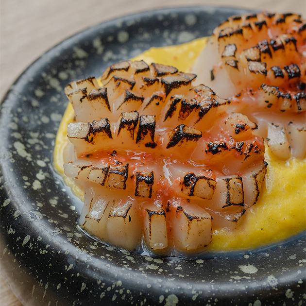 Mentaiko Grilled Scallops