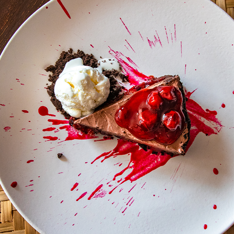 58% Dark Chocolate-Cherry Tart, Kokum Splash